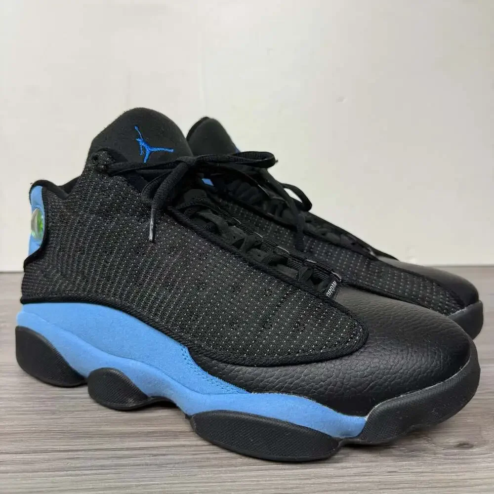 Air Jordan 13 Retro 'Black University Blue' Sneakers 310004-004 Sz 10